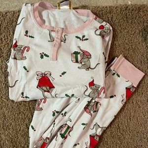 The Beaufort Bonnet Company Size 8 Christmas Girls Long Sleeve PJs
